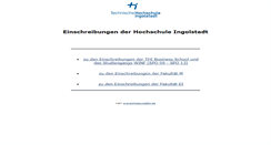 Desktop Screenshot of faecheranmeldung.fh-ingolstadt.de
