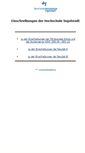 Mobile Screenshot of faecheranmeldung.fh-ingolstadt.de